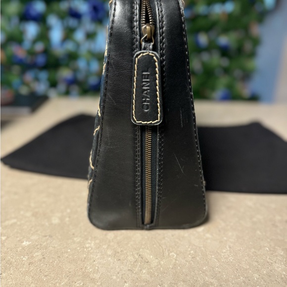 ❌SOLD❌ Chanel Black Quilted Wild Stitch Handbag - Picture 6 of 14